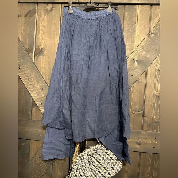 Italian Linen Pant Skirt - Picture 14 of 15